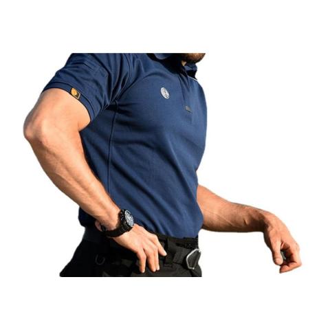Short -Sleeved T -Shirt Men′ S Outdoor Sports Tactical Tactical Polo Shirt Turned Short -Sleeved Camouflage Speed Dry Clothes
